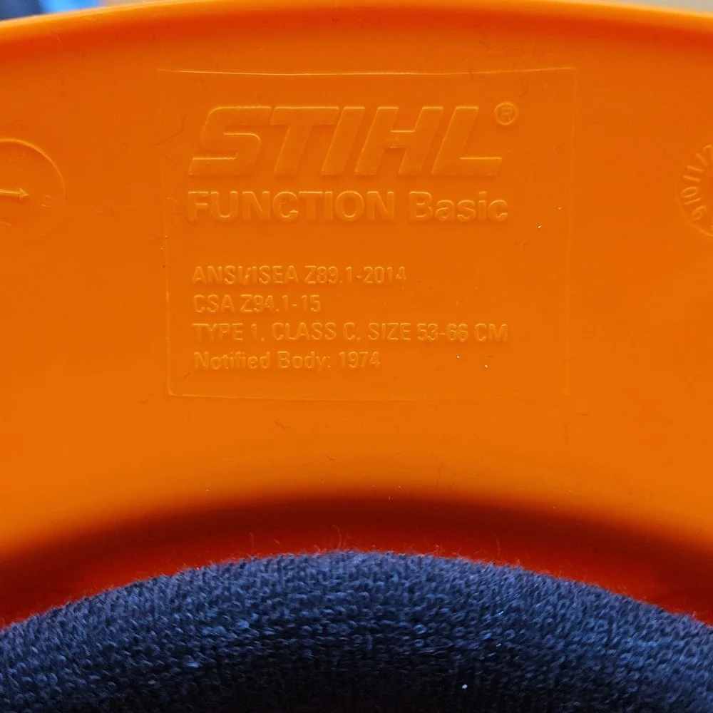 Lot Of 2 Stihl Head Hats Orange One Size Function Basics
